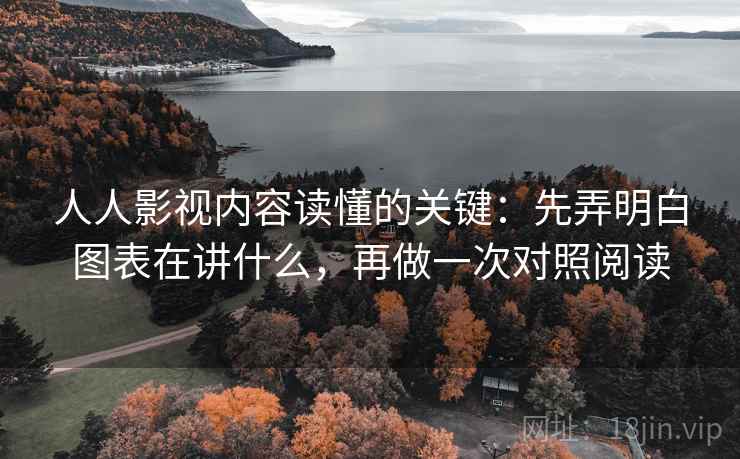 人人影视内容读懂的关键：先弄明白图表在讲什么，再做一次对照阅读